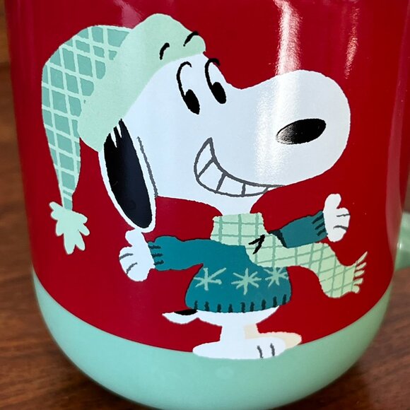 Hallmark Peanuts Snoopy Mug Christmas Time Is Here 16 Oz Cup 2024 Woodstock - Picture 5 of 10